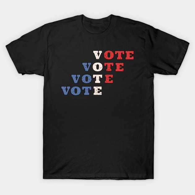 Distressed Vote Design T-Shirt by Josh Diaz Villegas